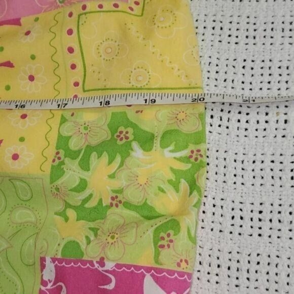Cotton Connection Colorful Lined Patchwork Cotton Side Zipper Sz‎ L Skirt - Picture 9 of 9